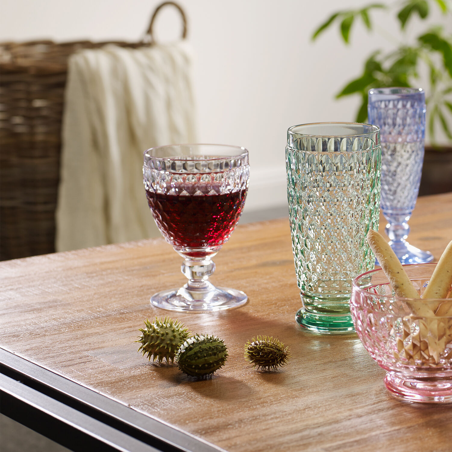 Boston Red wine glass Clear, 6.8 oz, crystal glass