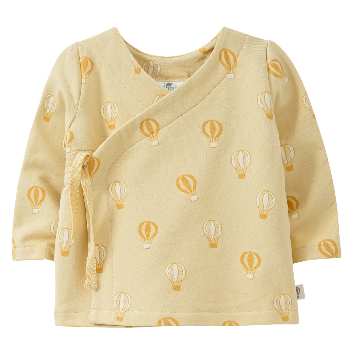Topomini Pure Collection Newborn Wickeljacke mit Ballon-Print hellgelb