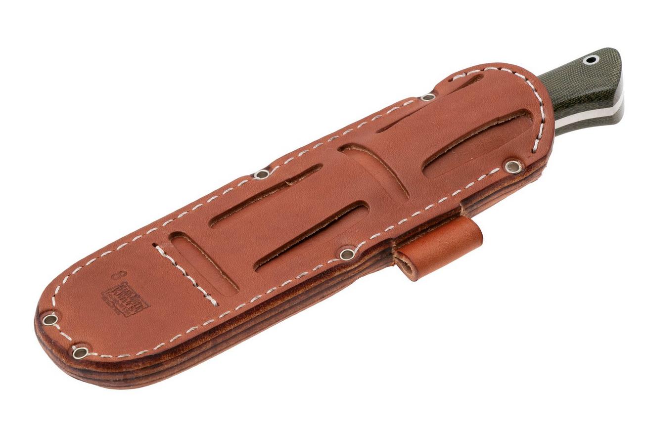 Bark River Aurora CPM MagnaCut, Green Canvas Micarta, bushcraftmes