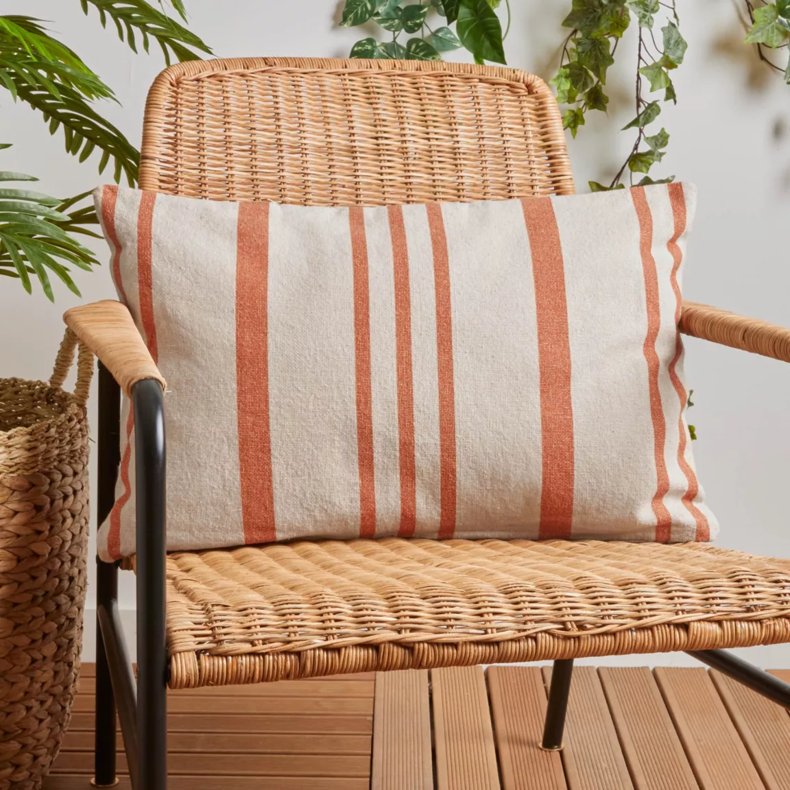 Coussin extérieur rectangulaire (40 x 60 cm) Nautira Orange