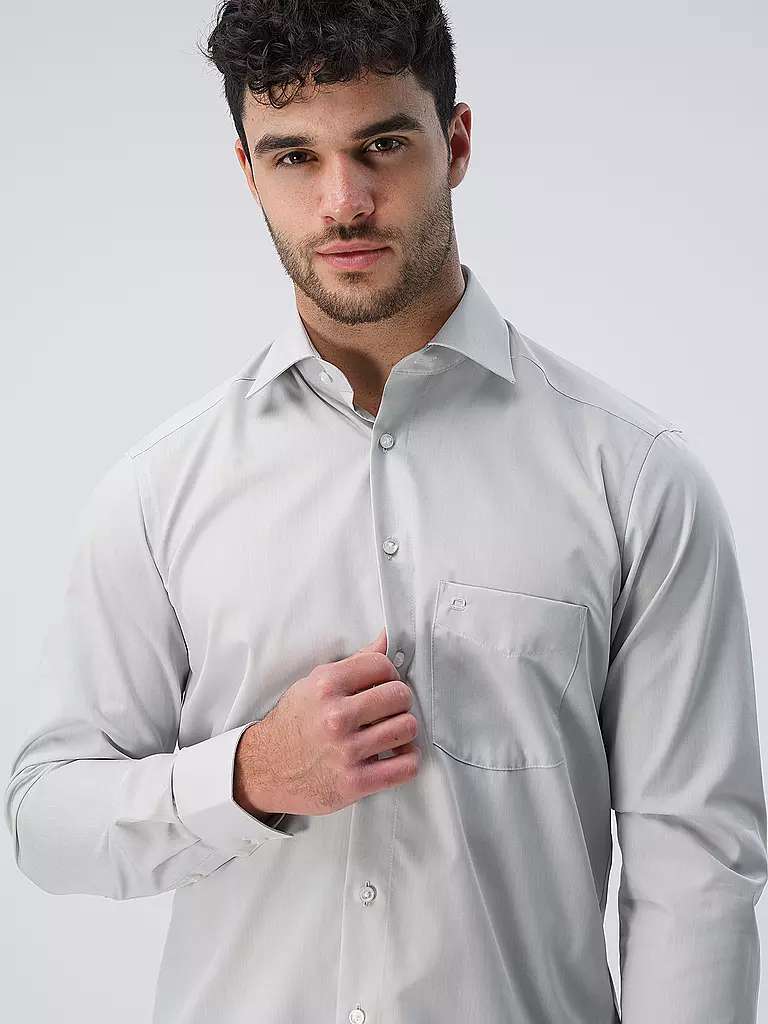 OLYMP Hemd Modern Fit grau