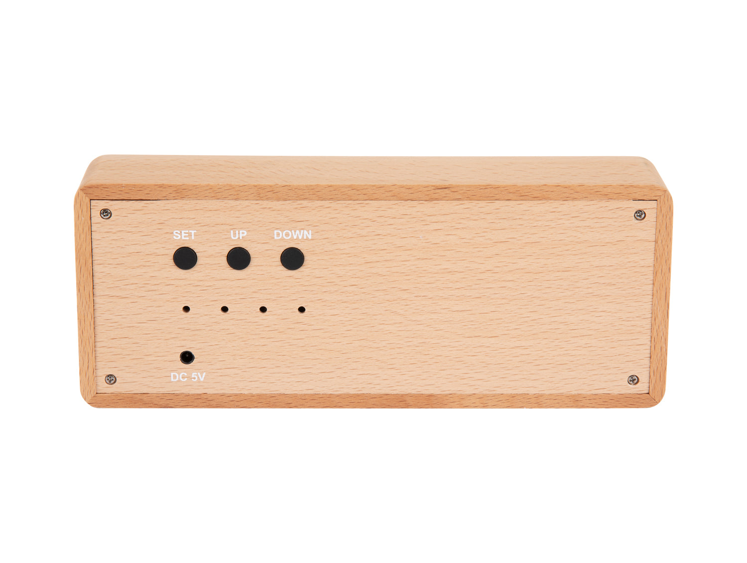 Karlsson - Alarm Clock Solid Wood Engraved