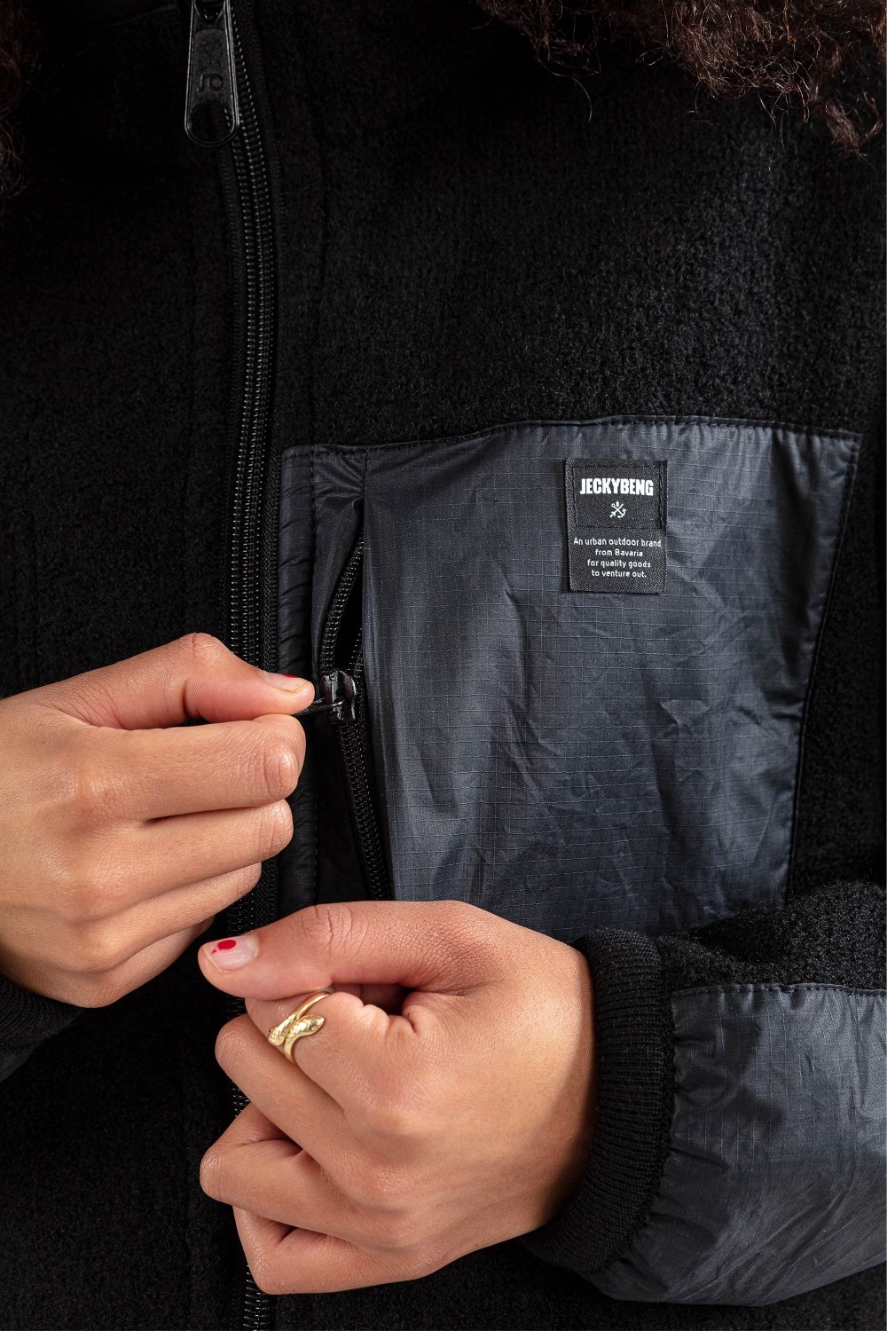 Jeckybeng The Natural Wool Fleece Black
