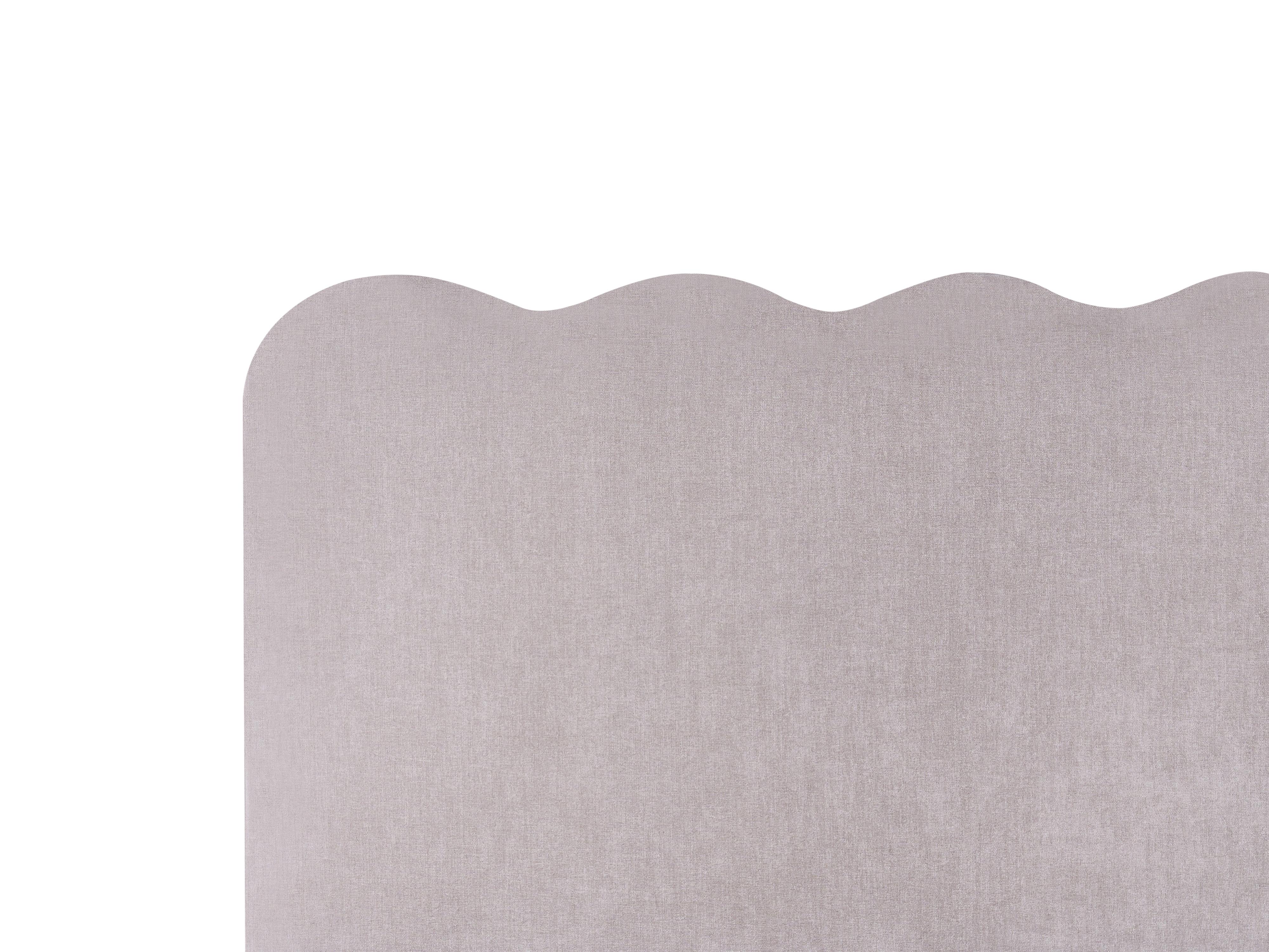 Bed met opbergruimte Chenille NANTERRE 180 x 200 cm Taupe