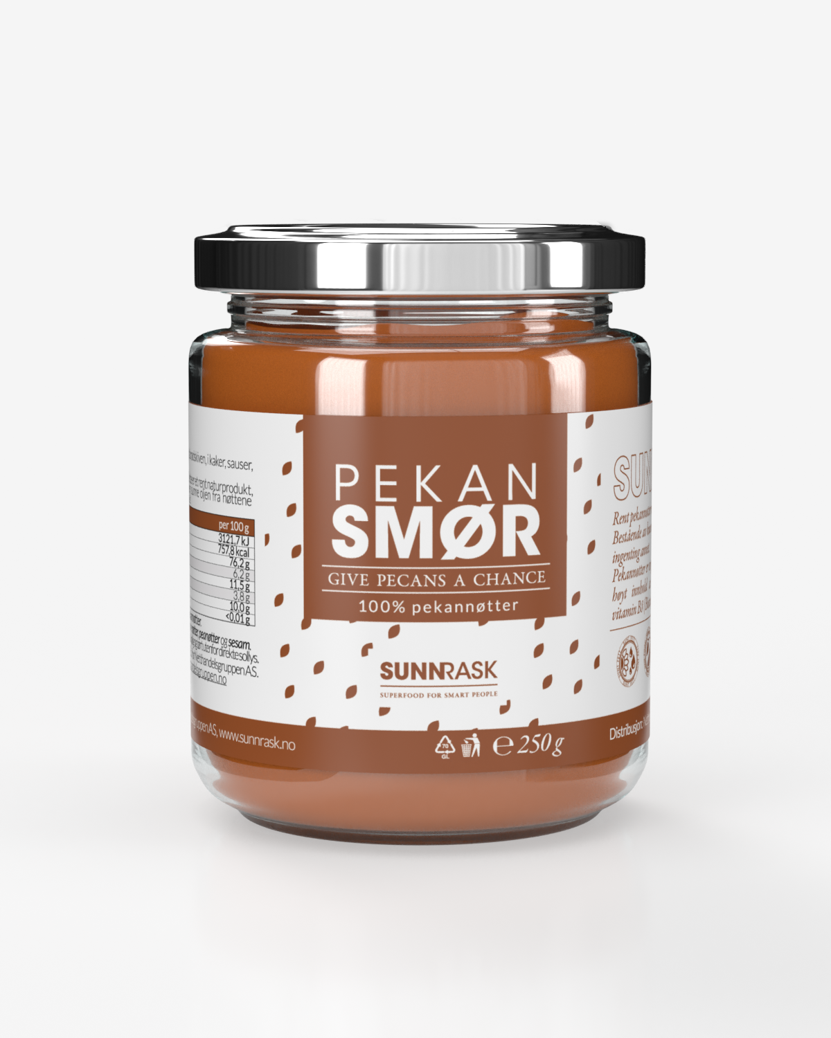 Pekansmør 3x250g