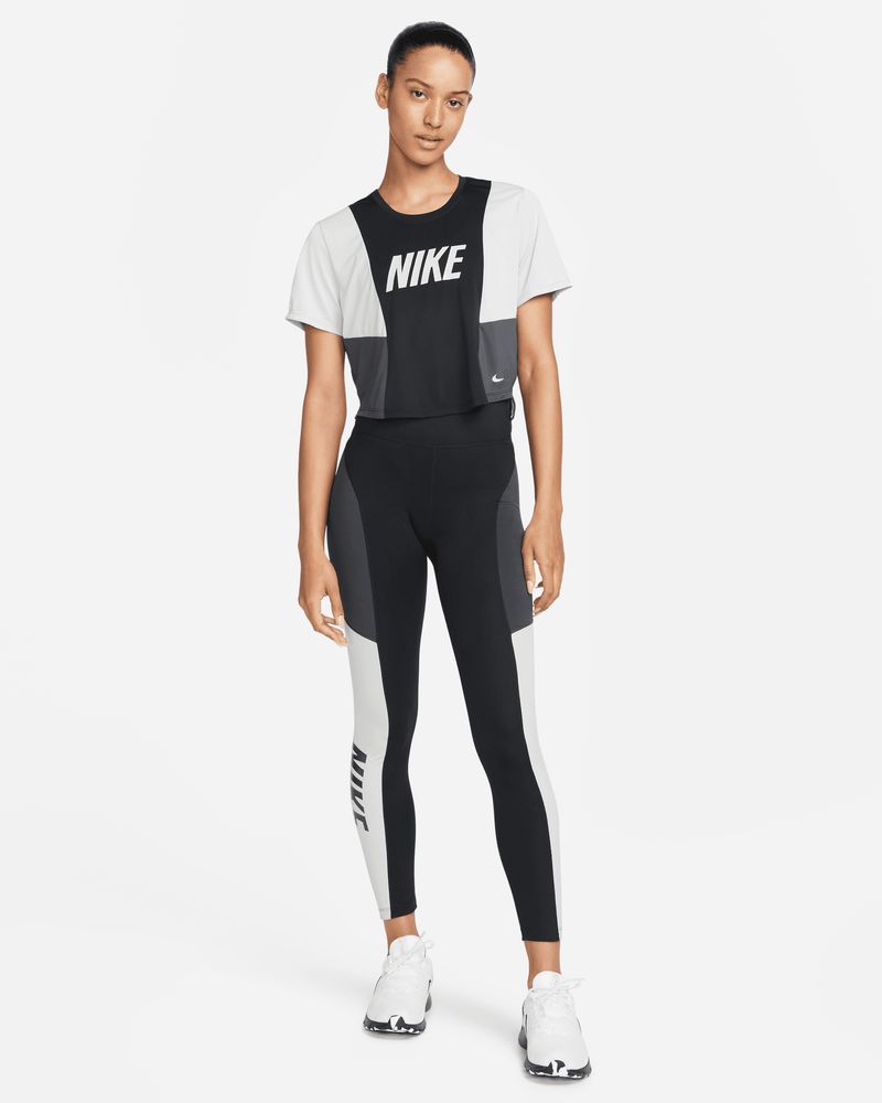 Crop top de running Nike Dri-FIT Noir pour femme