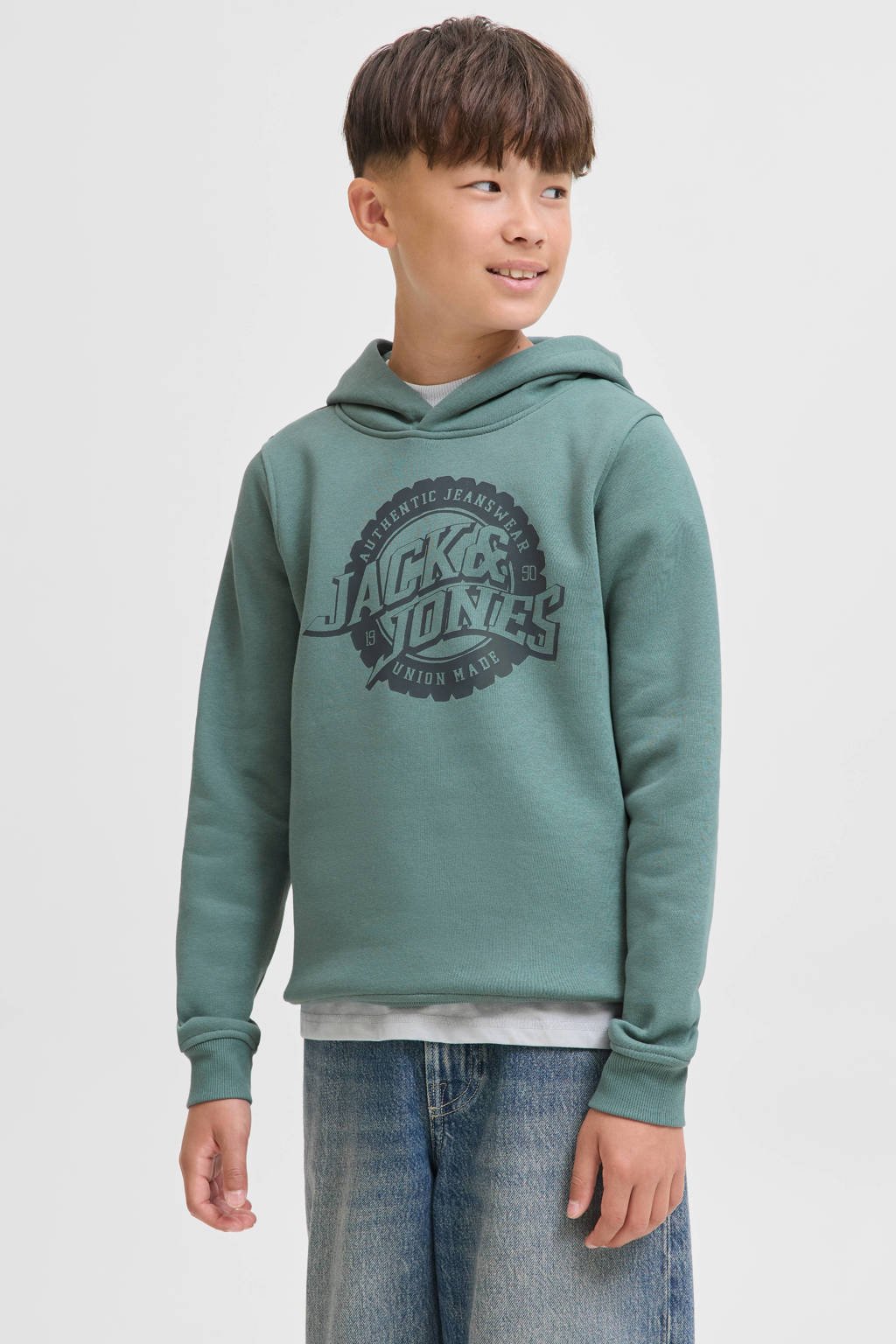 JACK & JONES JUNIOR hoodie groen
