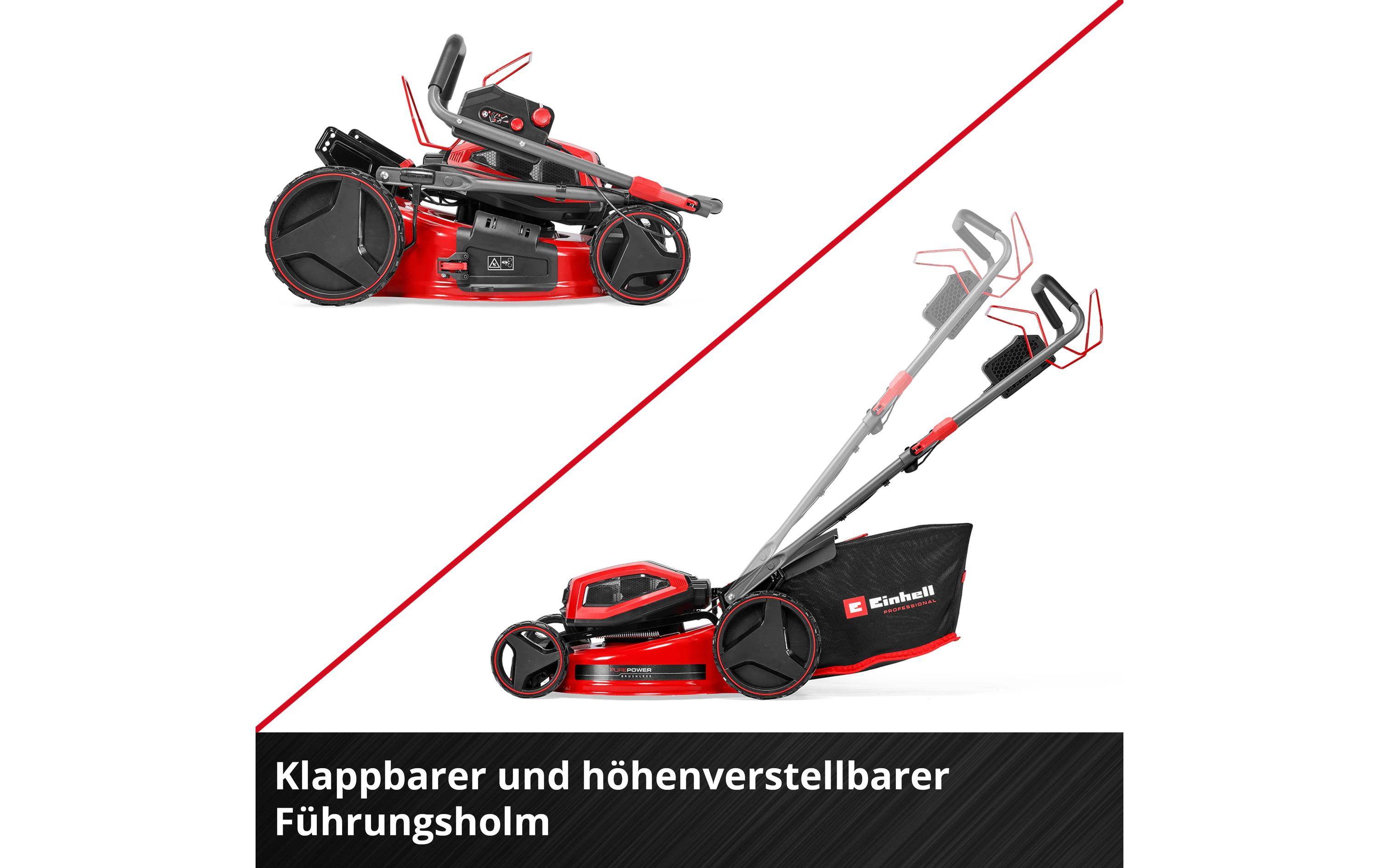 Akku-Rasenmäher GP-CM 36/52 S Li BL Kit, 4 x 5.2Ah<br>Einhell Akku-Rasenmäher für perfekt gepflegte Rasenflächen im heimischen Garten