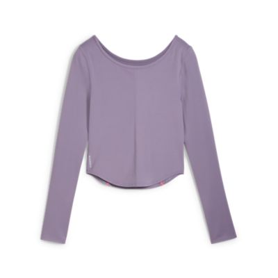PumaCLOUDSPUN LS SHIRT - lila