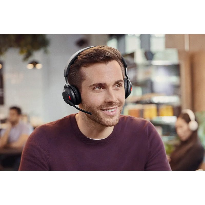 Micro-casque  Jabra Evolve2 65 MS Stereo avec support de chargement USB-C