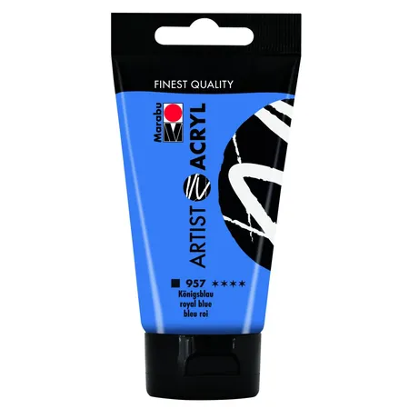 Marabu Artist Acryl, Königsblau 957, 75 ml