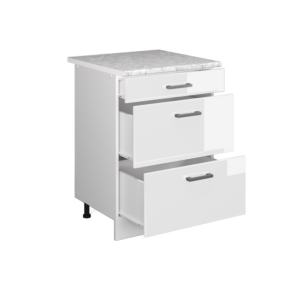 Vicco Schubladenunterschrank Küchenschrank Küchenzeile R-Line 40 cm Weiß Schublade