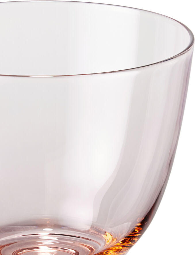 Holmegaard Flow Vandglas 35 cl champagne Lyserød