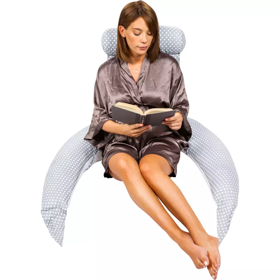KOALA BABYCARE® Still- und Schwangerschaftskissen 8 in 1 grau