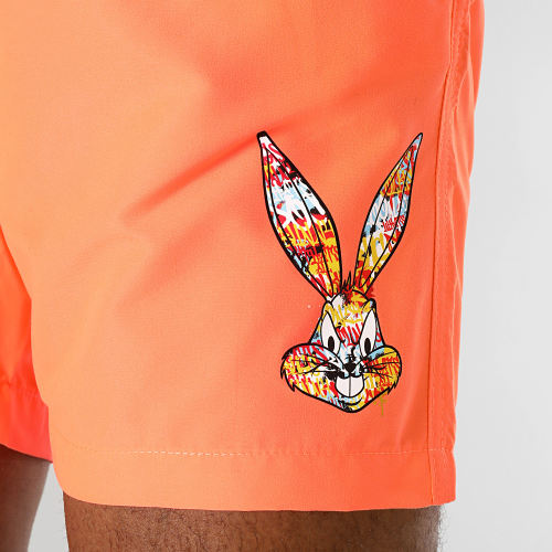 Short De Bain Bugs Bunny Graff Orange Fluo