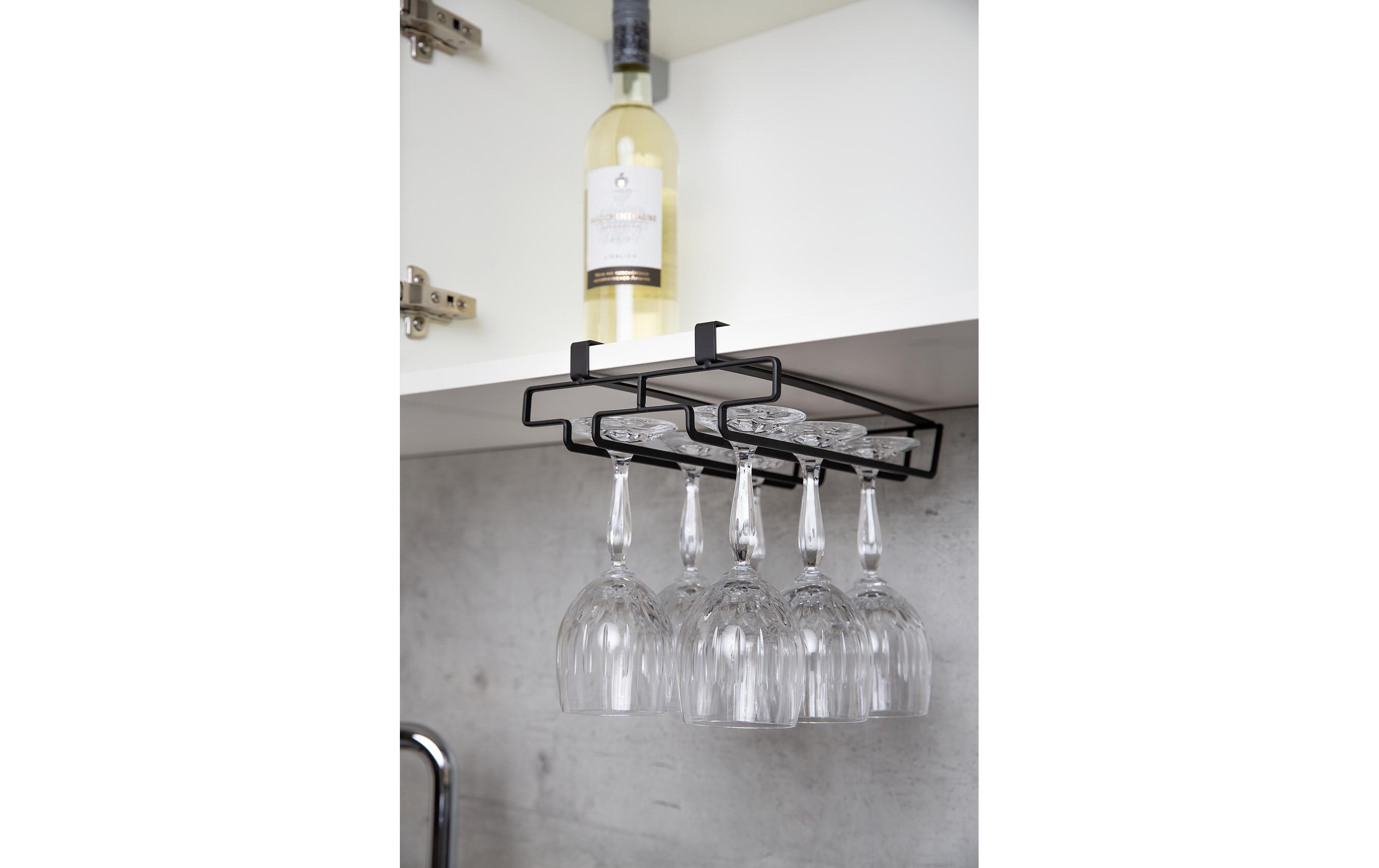 Schrankeinbau Gläserhalter Für 6 Tassen SchwarzGläserhaken