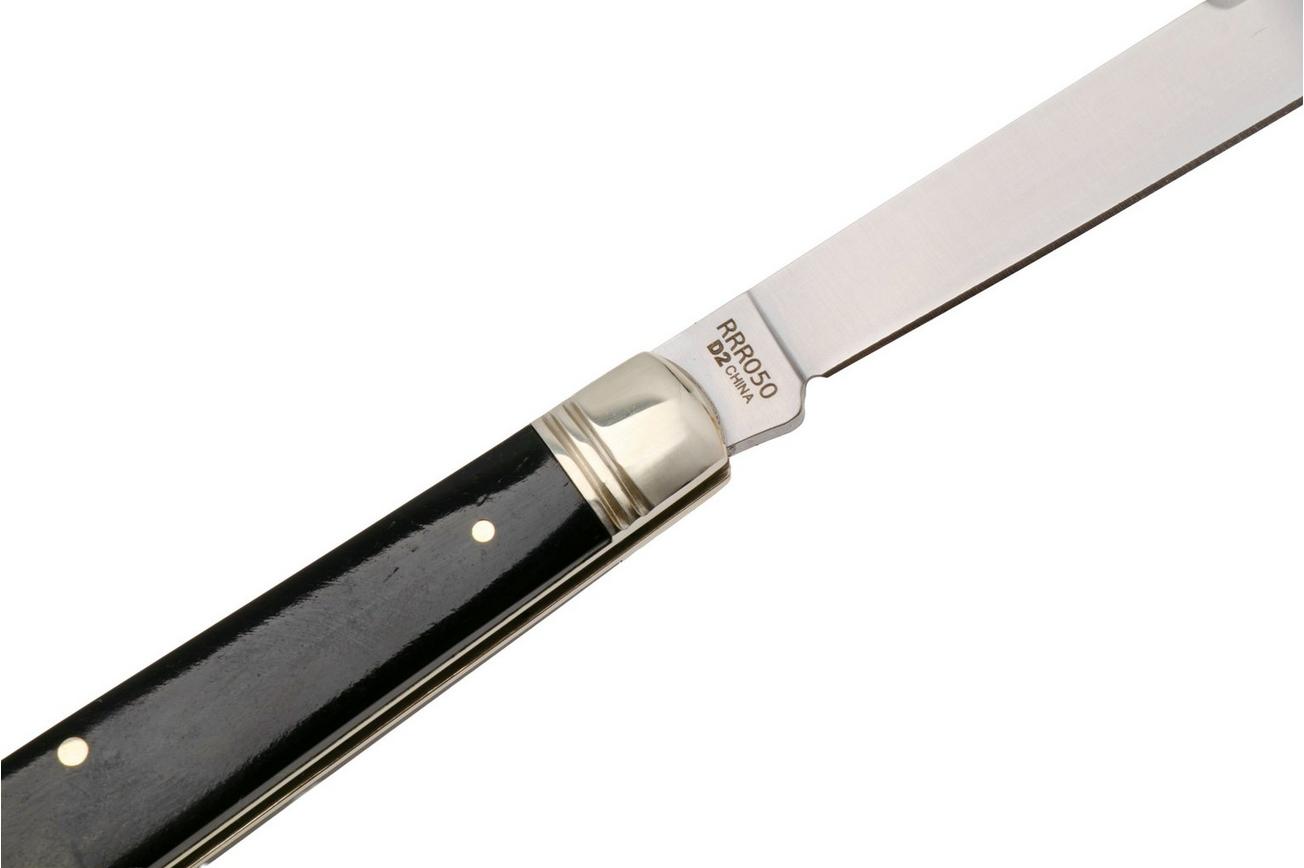Rough Ryder Reserve Fat Bottom Doctors Knife RRR050, D2, Black Bone, slipjoint zakmes