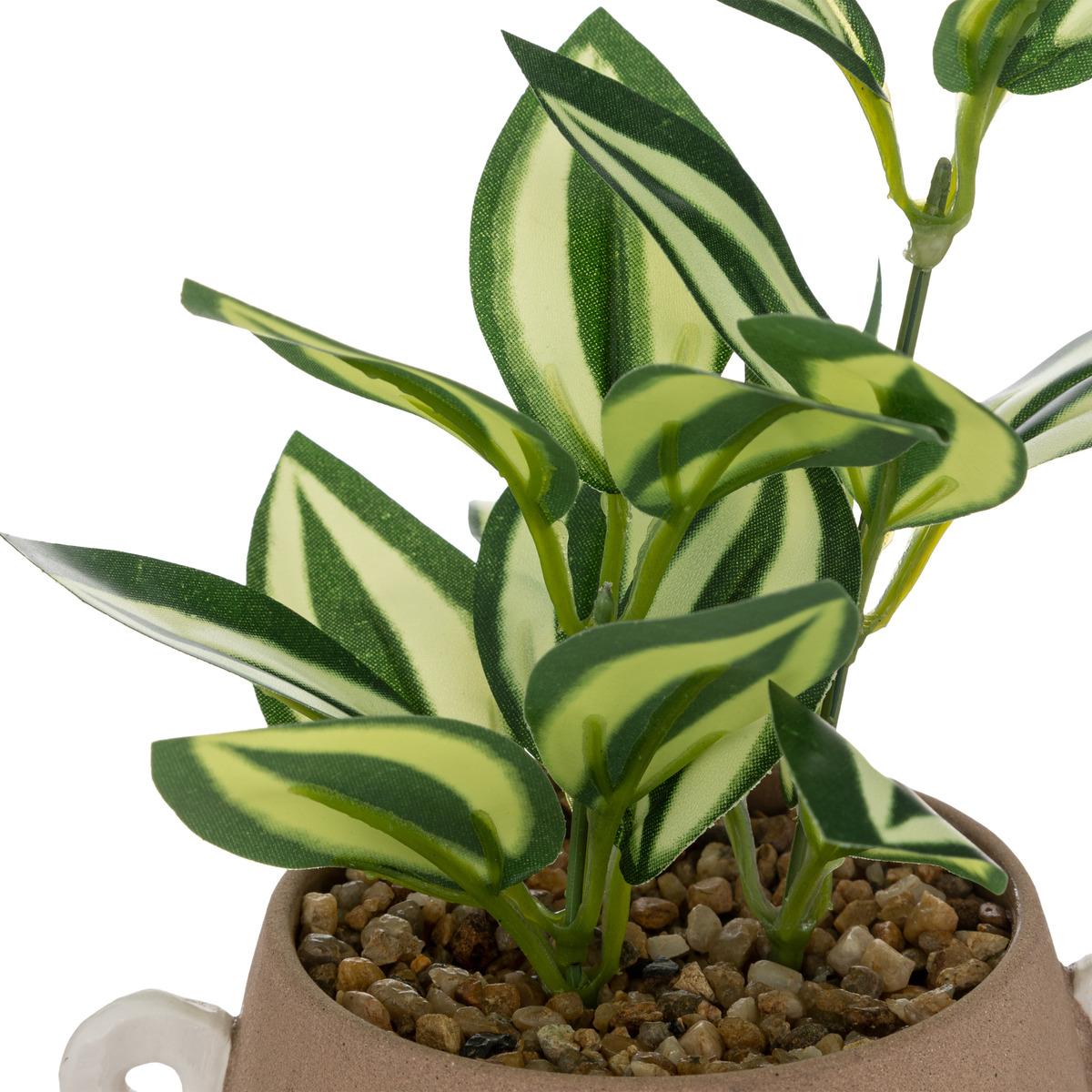 PLANTE POT CERAMIQUE OLME CANNELLE H.21CM
