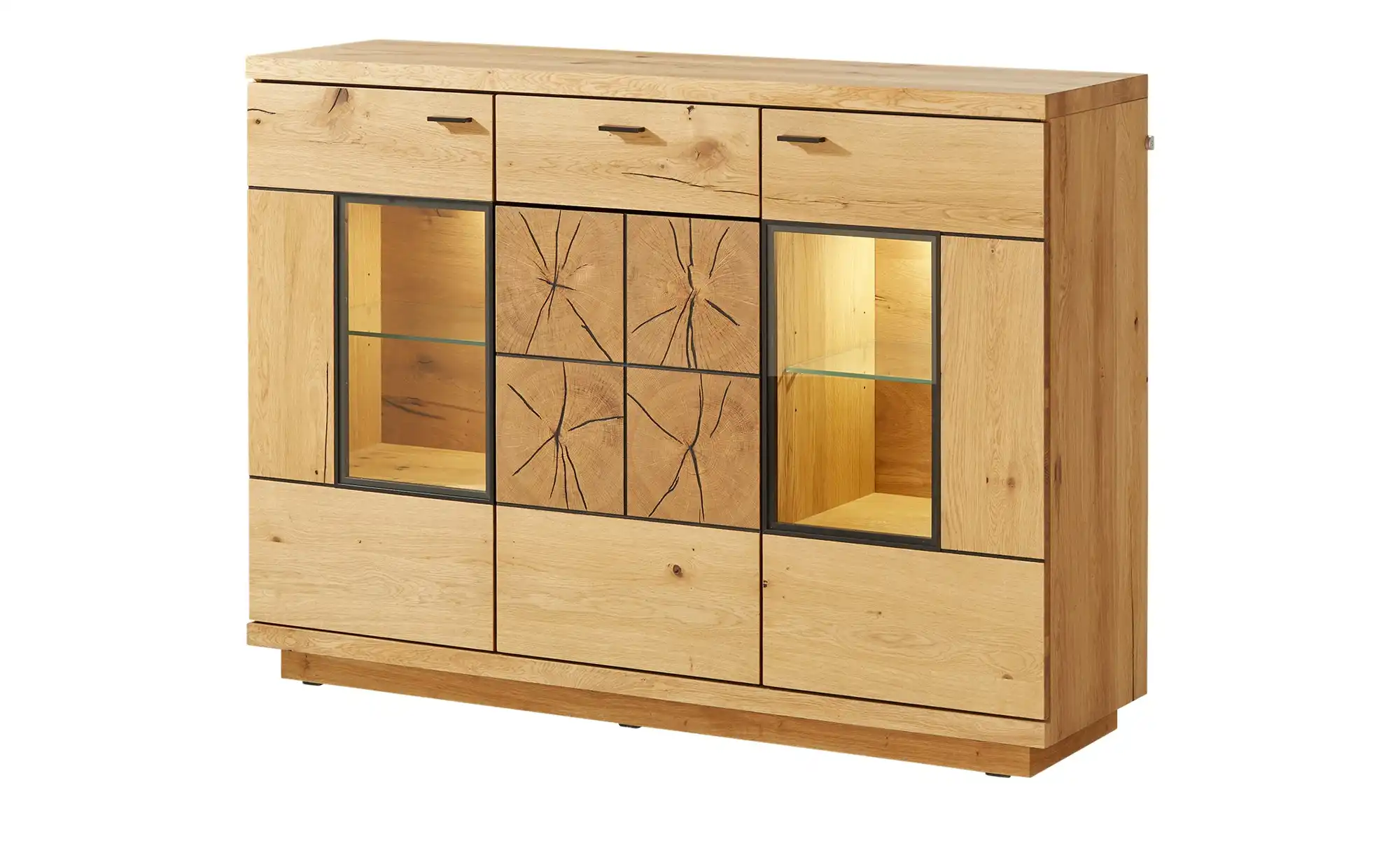 Gray & Jones Highboard  mit Beleuchtung Black Coast Two