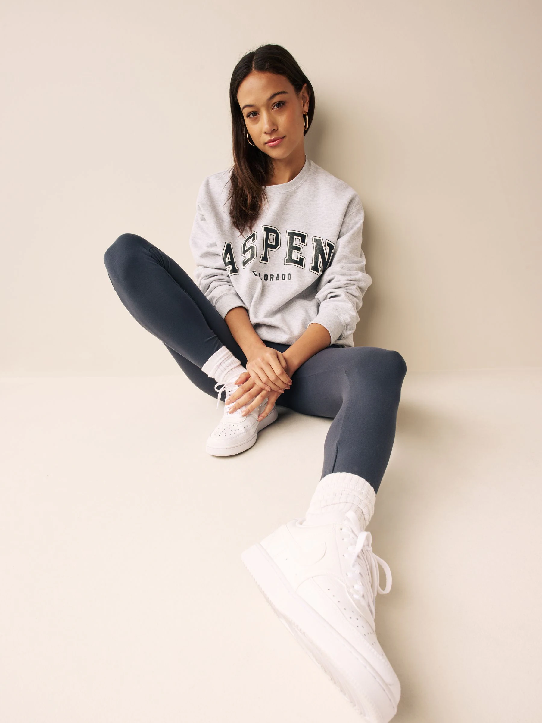Leisteen grijs - Lange legging