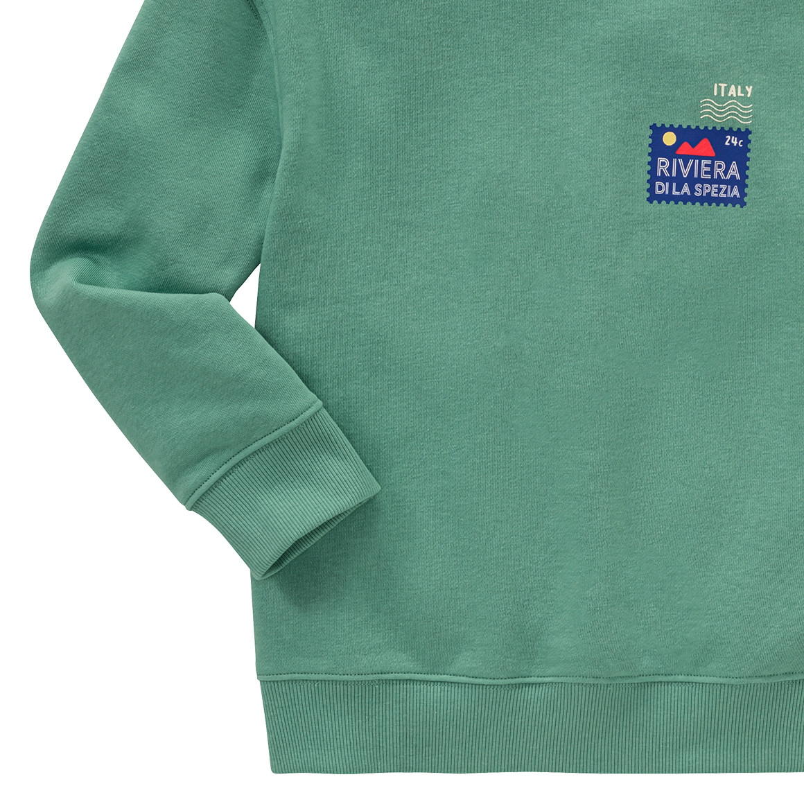 Jonas Nielsen Jungen Sweatshirt mit Backprint grün