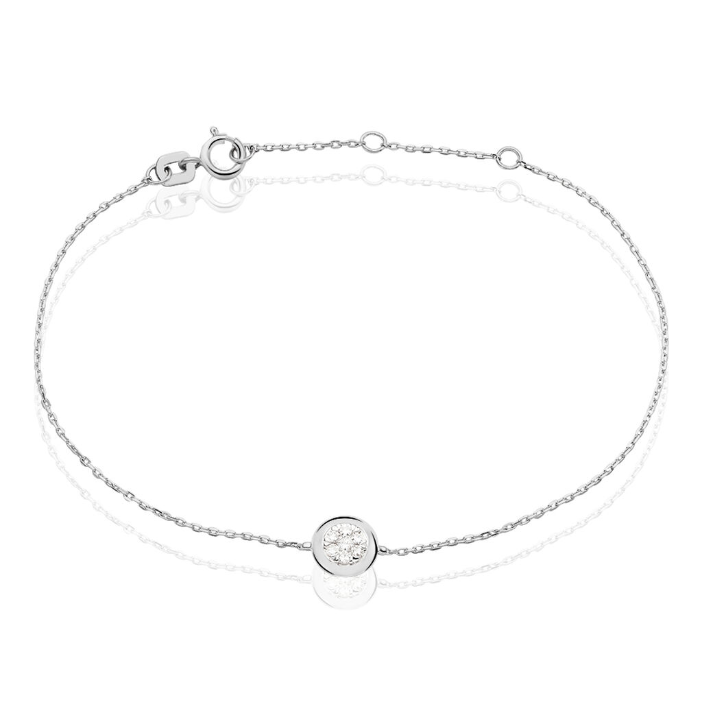 Bracelet Hajila Or Blanc Diamant