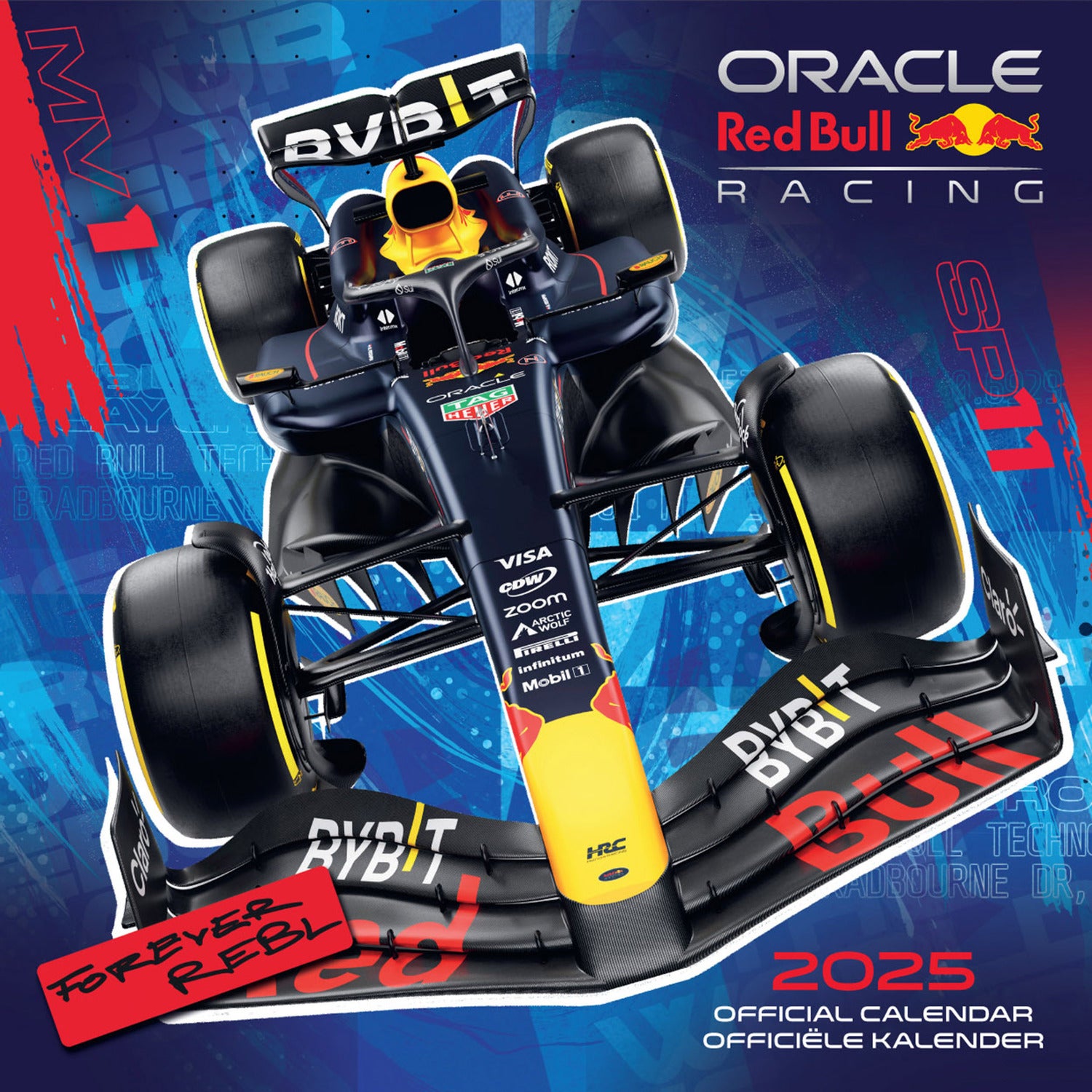 Plenty Gifts kalender redbull racing 30 x 30 x 0,5 cm