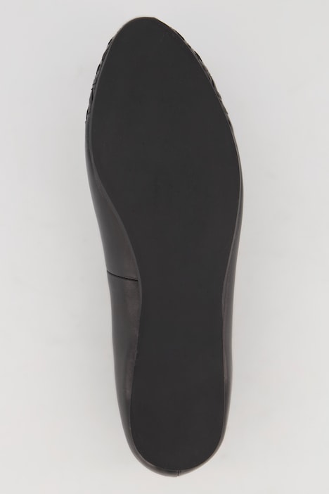 Leder-Ballerinas, Webspitze, Weite H