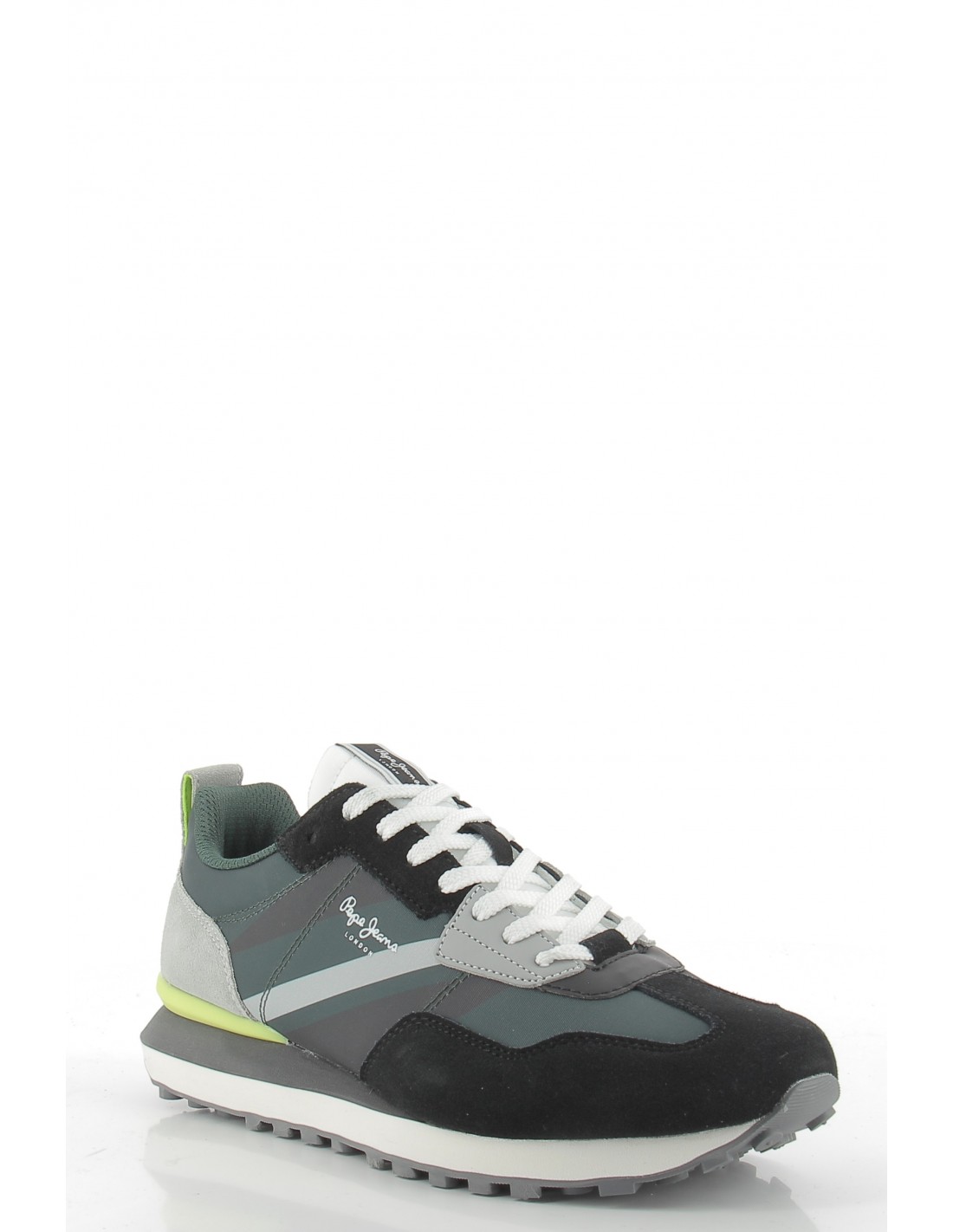 pepe jeans Baskets de ville homme foster kaki/noir/gris
