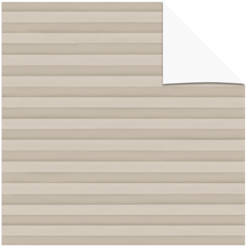 KARWEI dubbel plisségordijn gewoon raam 28652 licht taupe lichtdoorlatend op maat