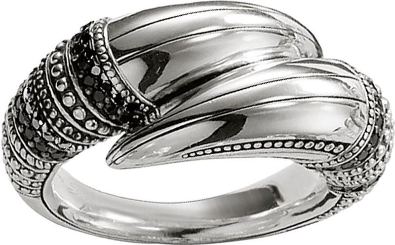 Thomas Sabo - Unisex Ring - Zilver - Zirconia - Zwart