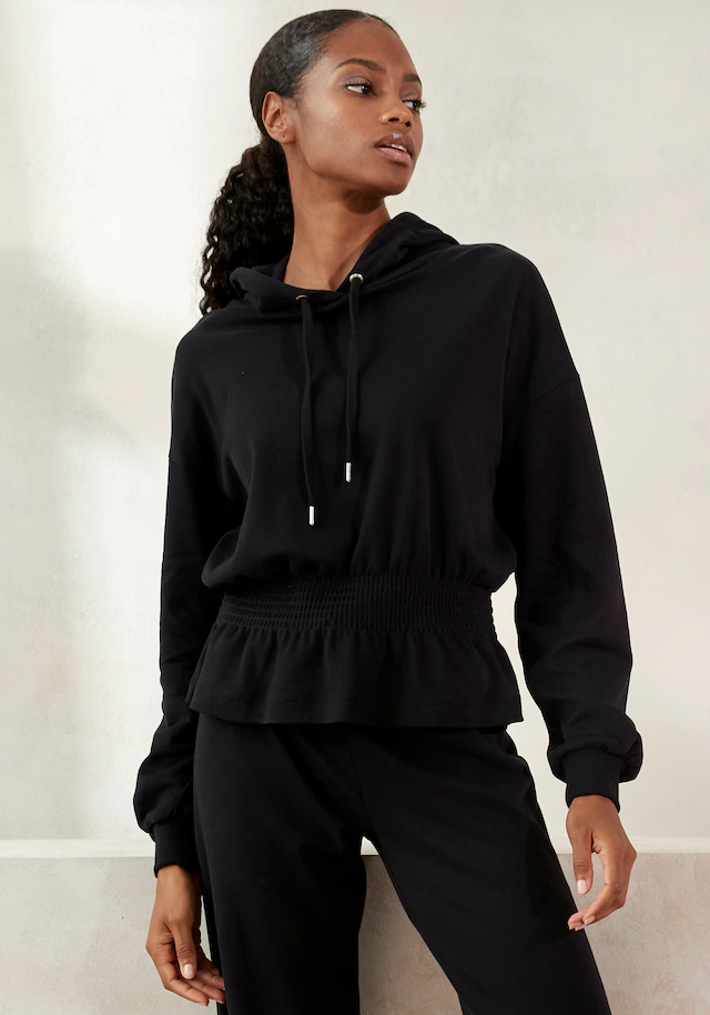 LASCANA Hoodie , mit elastischer Raffung in der Taille, Loungewear
