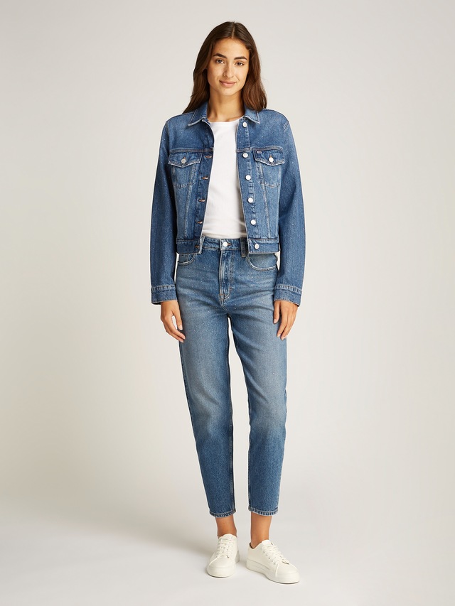 Tommy Jeans Jeansjacke »CLASSIC TRUCKER JACKET AI6136« mit typischen Trucker Details, mit Schmucksteinen