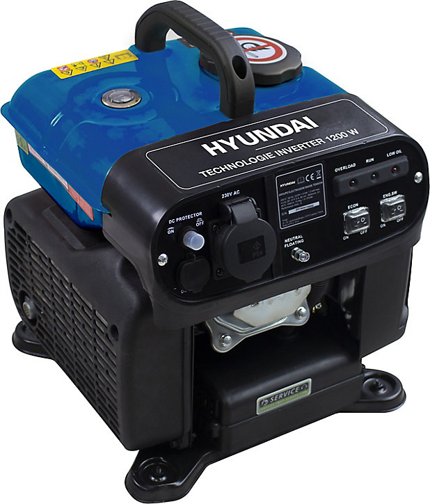 Groupe électrogène Hyundai HG1600I essence Inverter 1200W