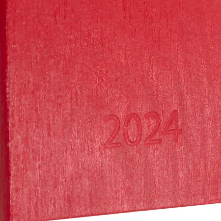 Idena Taschenkalender 2024 A7 rot FSC-Mix
