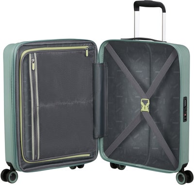 American Tourister Dynabelt Spinner Trillekoffert 36L, Misty Green