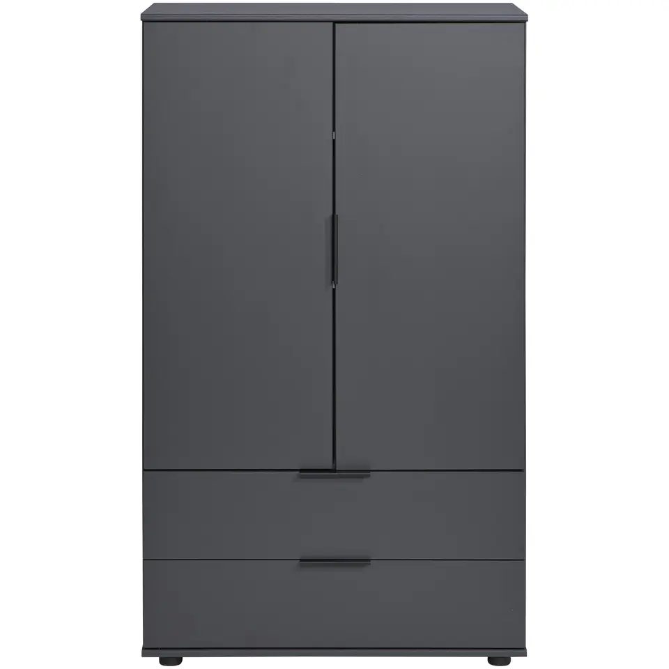 Kast Lucca 2-deurs - grafietkleur - 140x81x40 cm
