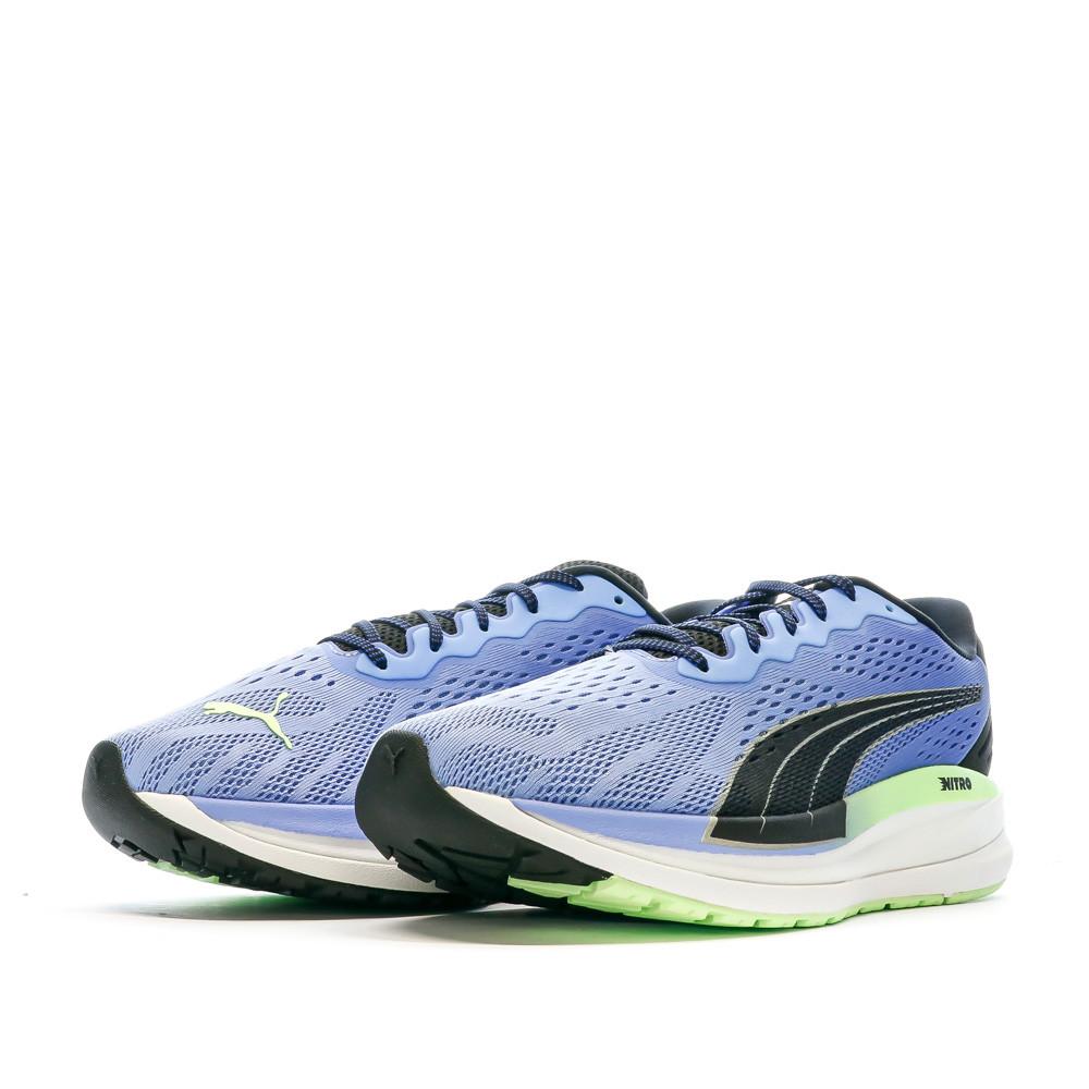 Puma Chaussures de Running Noir/Bleu Homme Puma Magnify Nitro Surge
