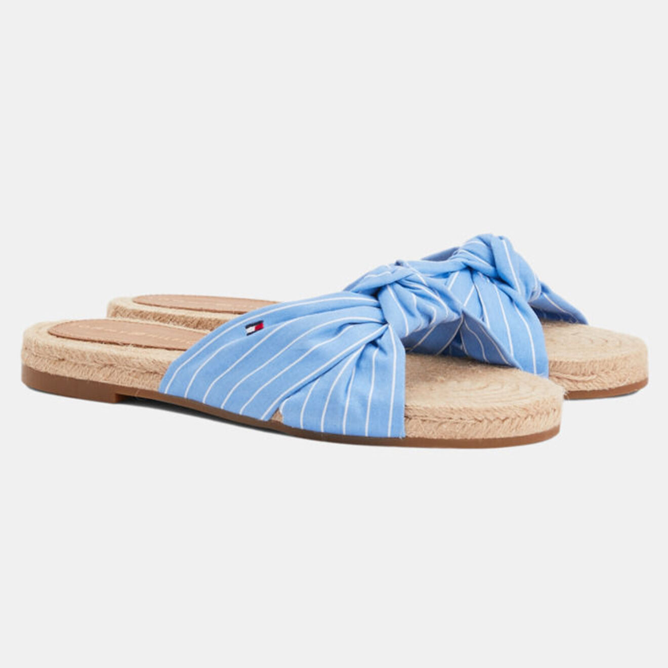 Tommy Hilfiger Mules rayées bleues