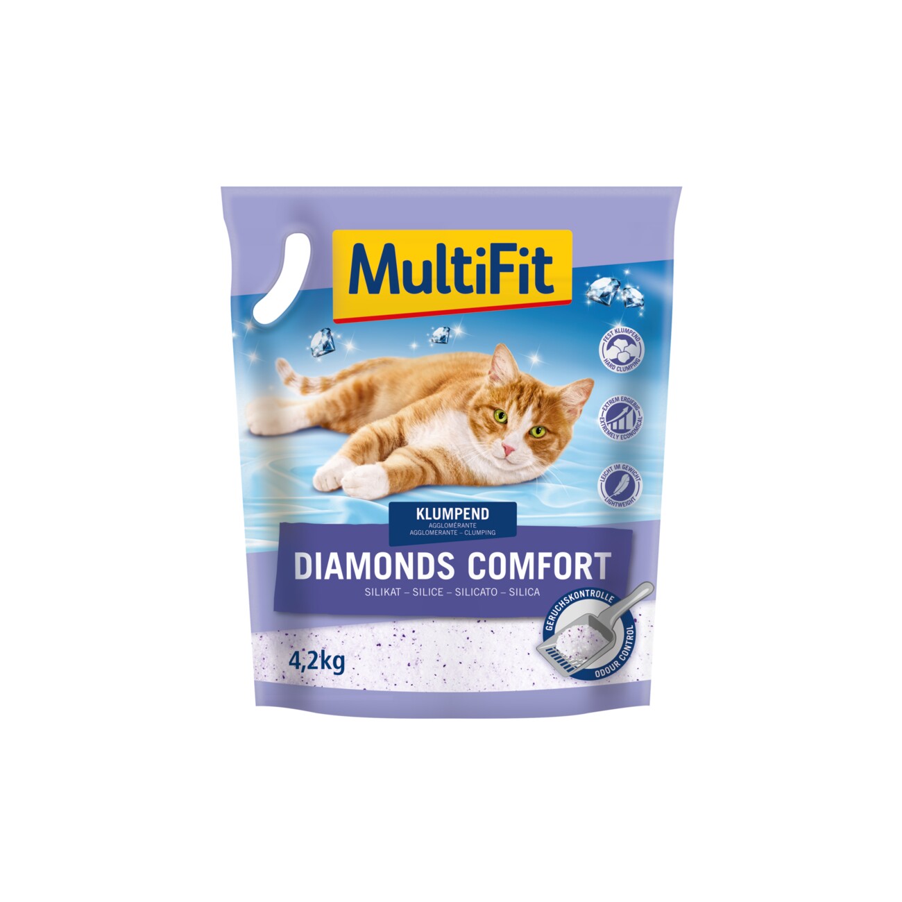 MultiFit Diamonds Comfort Silikat-Streu 4,2 kg