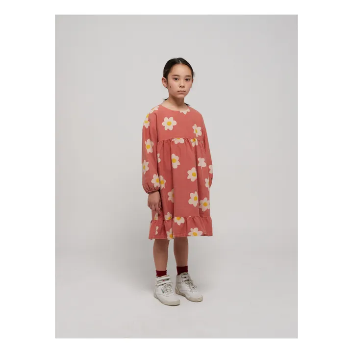 Bobo Choses Robe Volants Fleurs | Rose