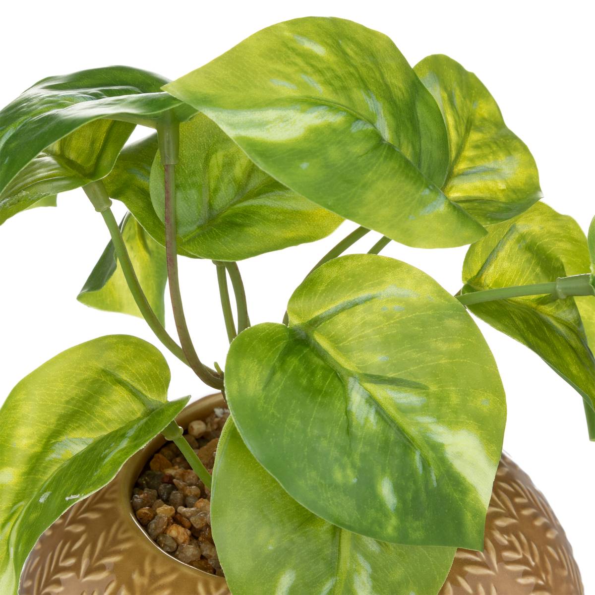 Plante artificielle dans pot en céramique d. 13 x h. 24 cm