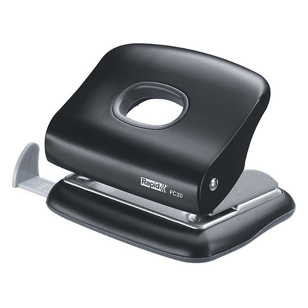 Perforateur 2 trous Rapid FC 20 coloris noir