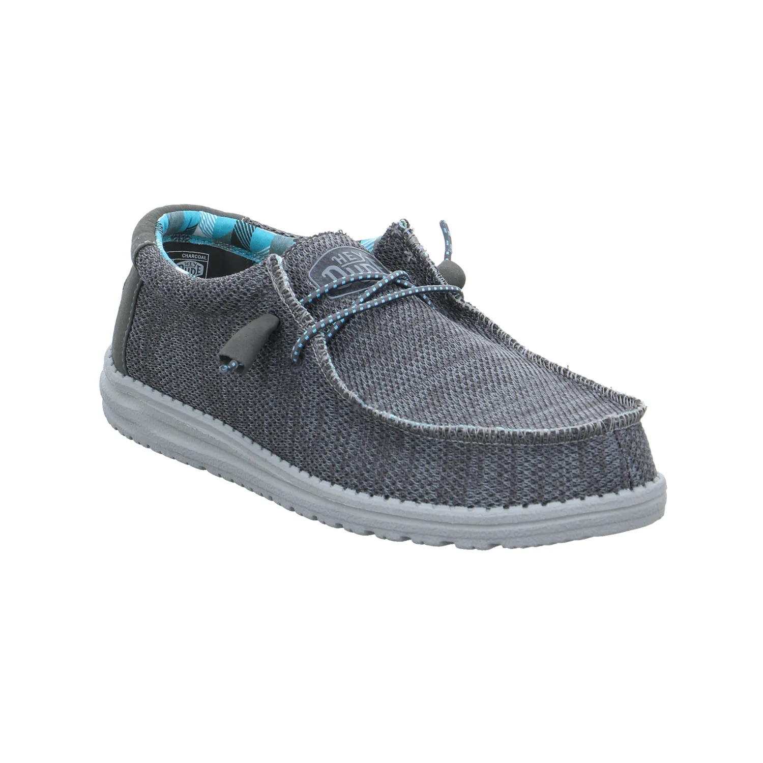 HEY DUDE Halbschuh Grau Textil