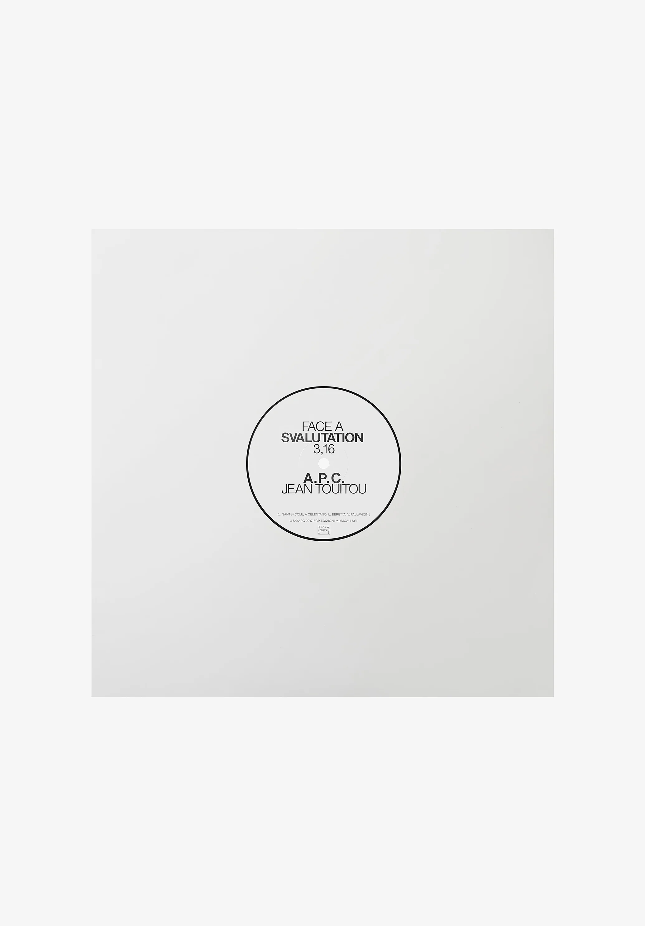 Svaluation/ Samba de Merda - Jean Touitou - Transparent