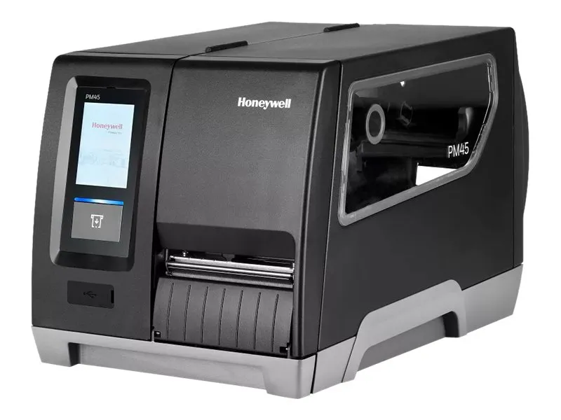 Honeywell PM45 - Etiketprinter - termo transfer - Rulle (11,4 cm) - 300 dpi - op til 300 mm/sek. - USB 2.0, Gigabit LAN, USB 2.0 vært, seriel
