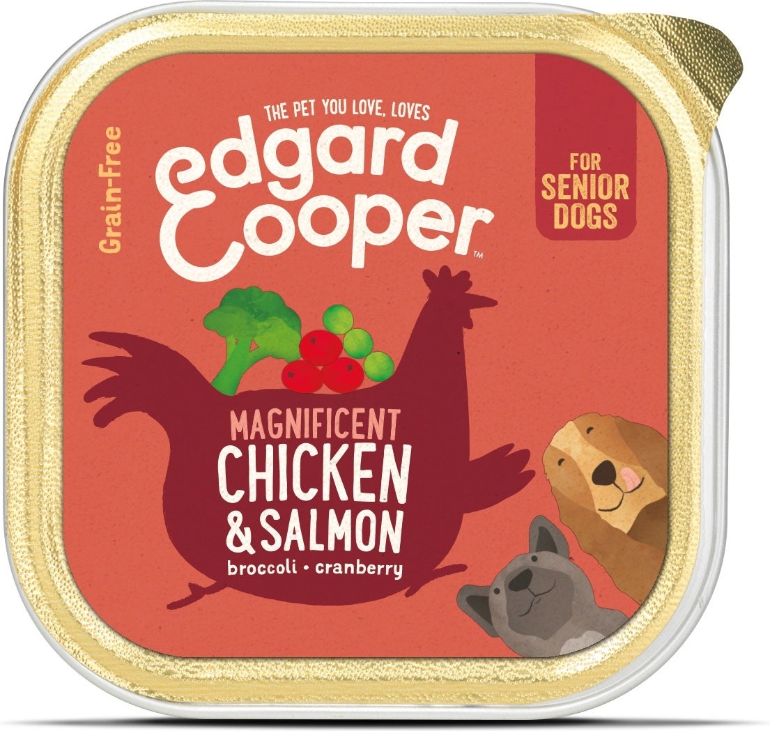 Edgard & Cooper hondenvoer kip en zalm senior 150 g