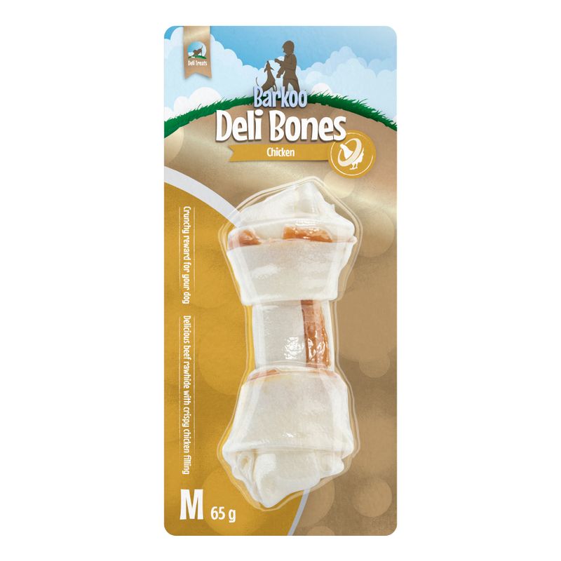 Barkoo Deli Bones au poulet Os à mâcher pour chien
