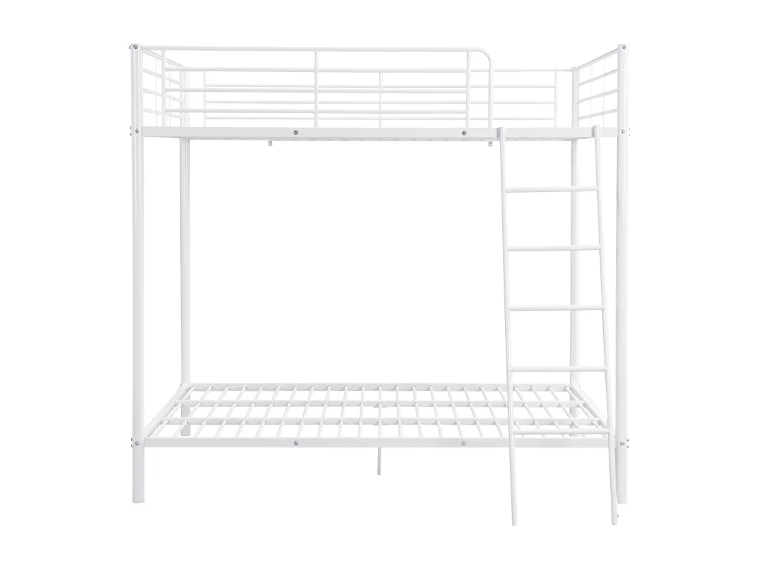 Lits superposés 2 x 140 x 190 cm - Métal - Blanc - GEMINI II