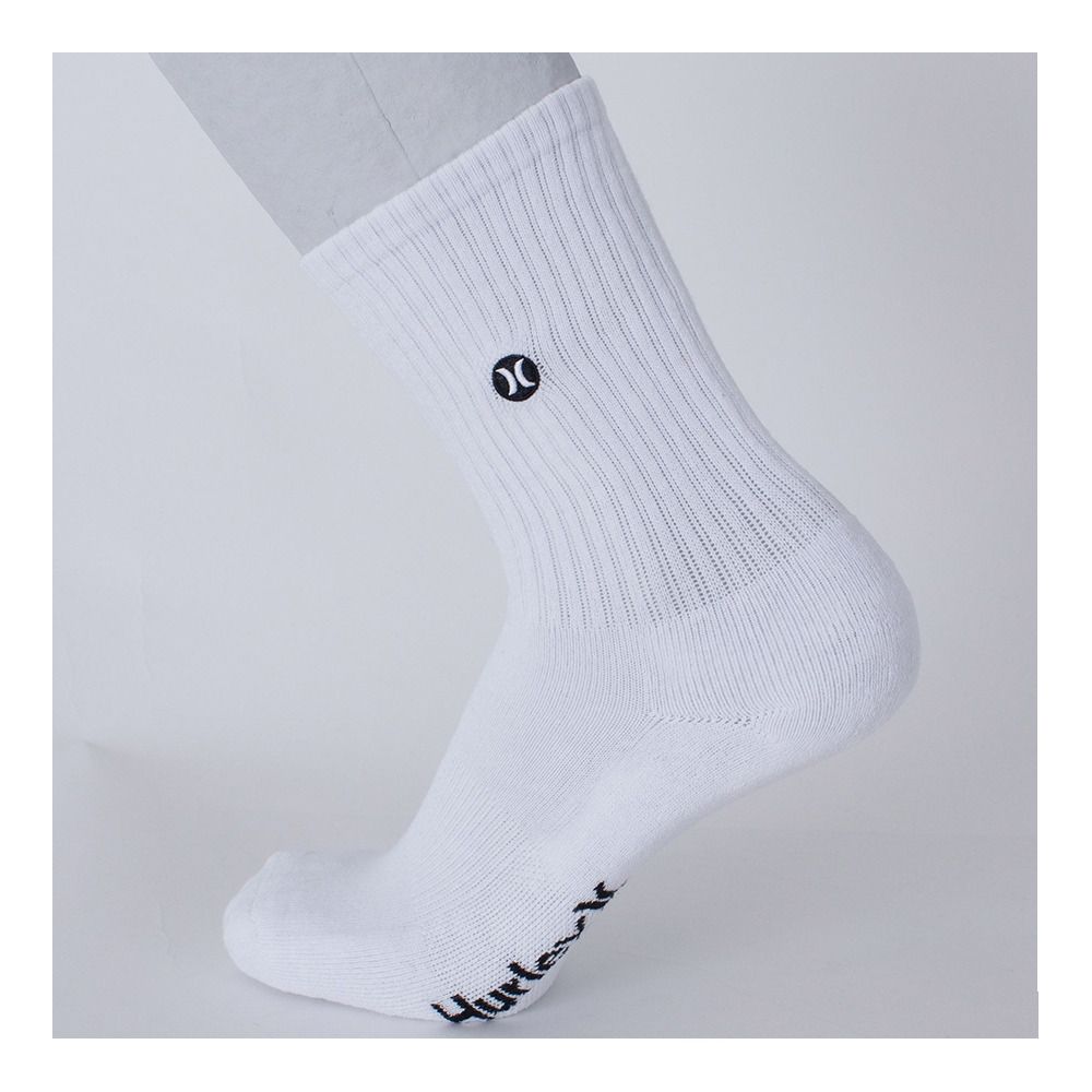 Hurley H2O-DRI CREW - Chaussettes x3 Homme white